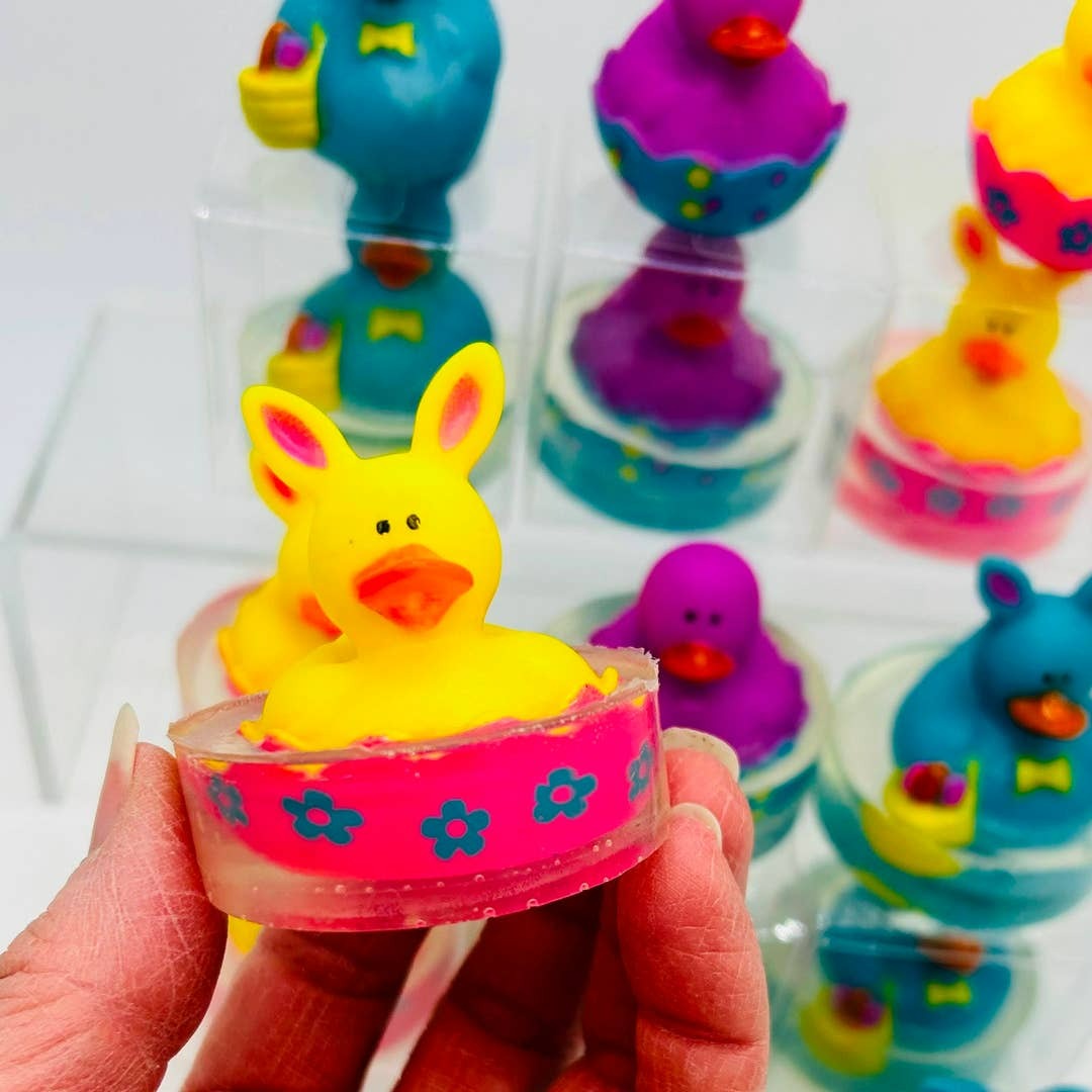 Easter Rubber Duckie Novelty Soap & Toy
