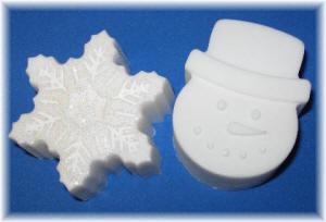 Snowflake & Snowman Soap