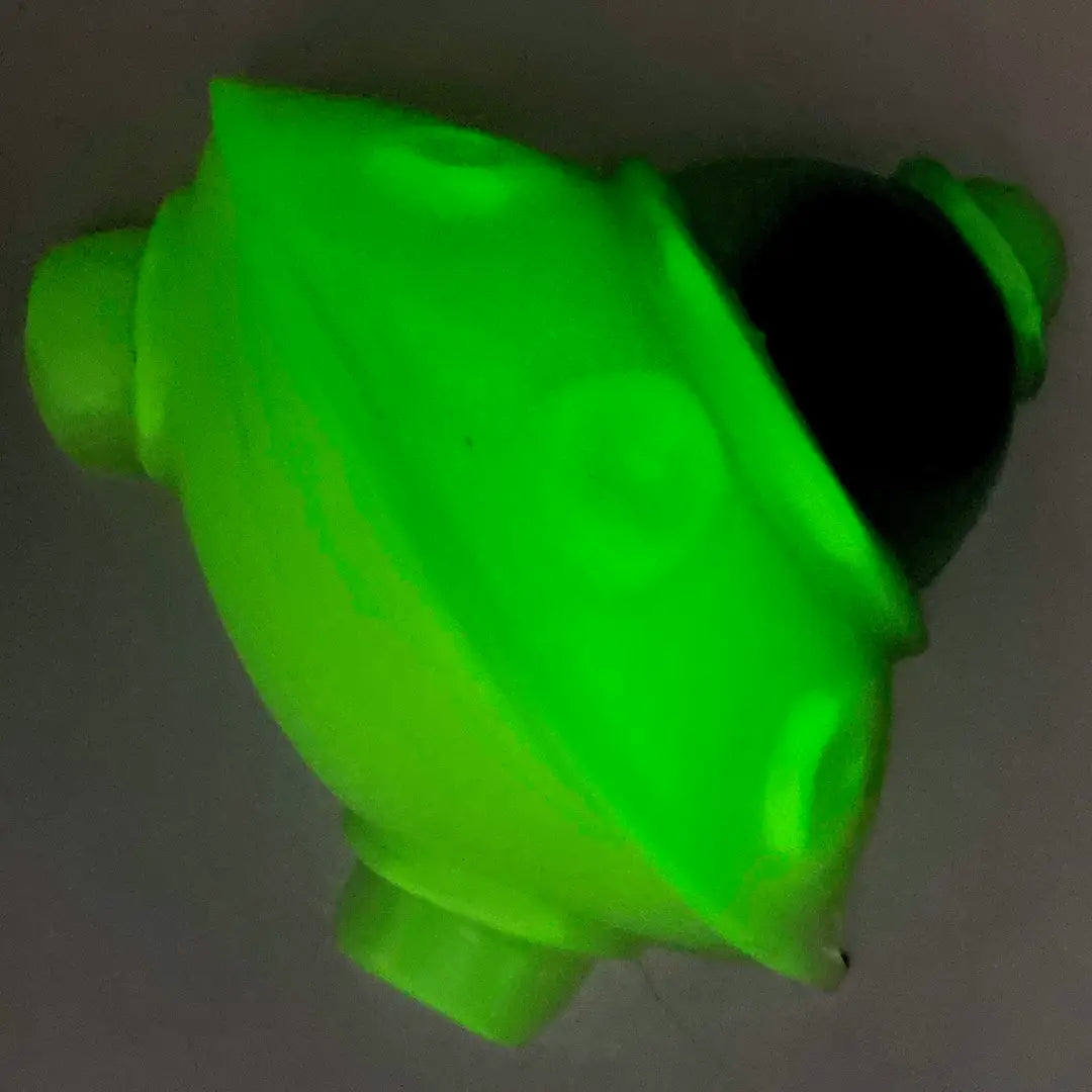 Cosmic UFO Alien Spaceship Soap: Metallic Silver & Glow in the Dark