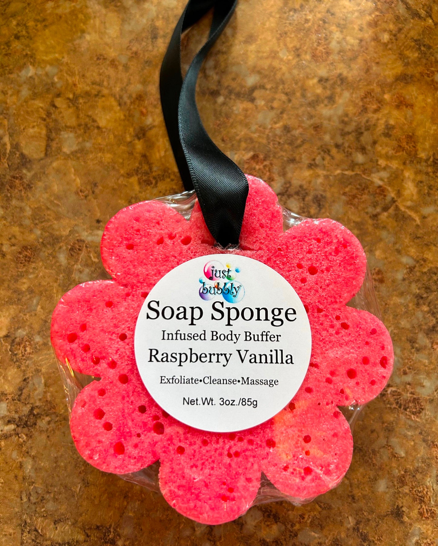 Flower Soap Sponge Infused Body Buffer