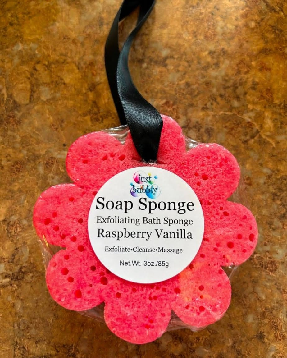 Flower Soap Infused Bath Sponges