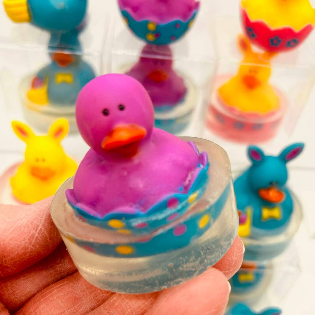 Easter Rubber Duckie Novelty Soap & Toy