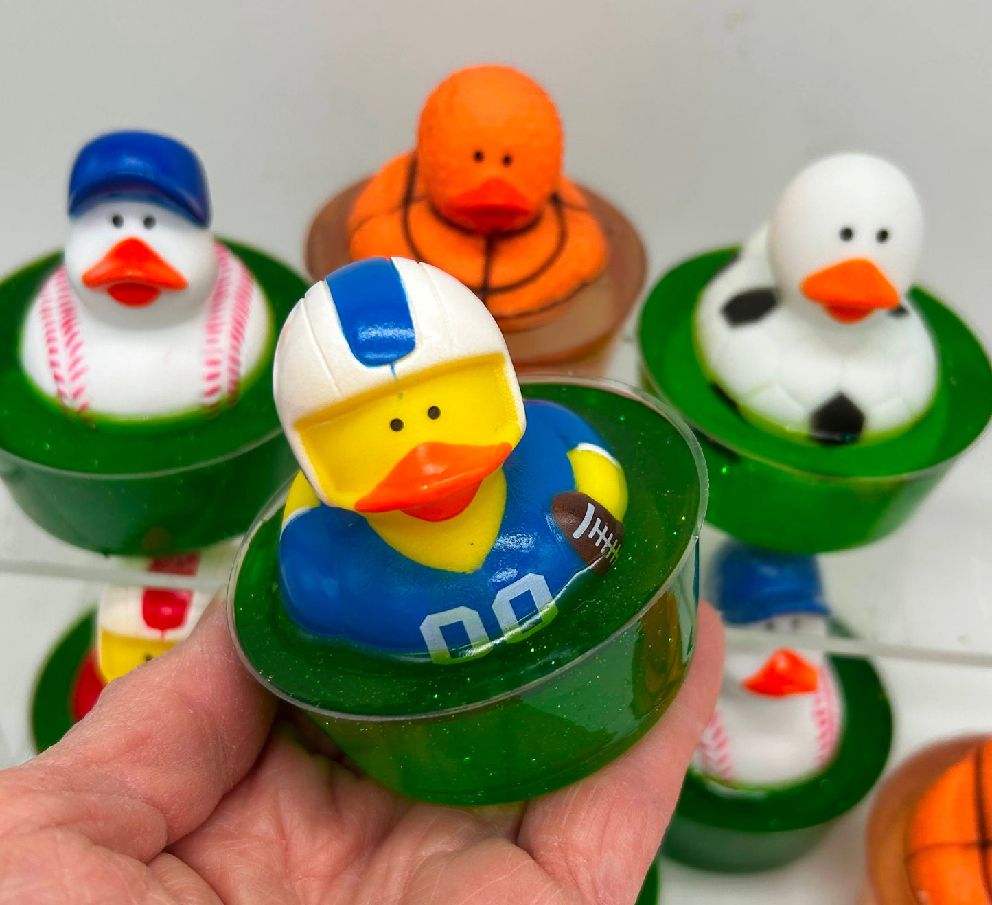Football soap duck for kids