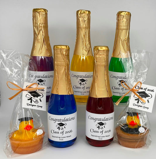 Class of 2026 Graduation Celebration: Artisan Duck Soap & Celebration Bubble Bath Collection