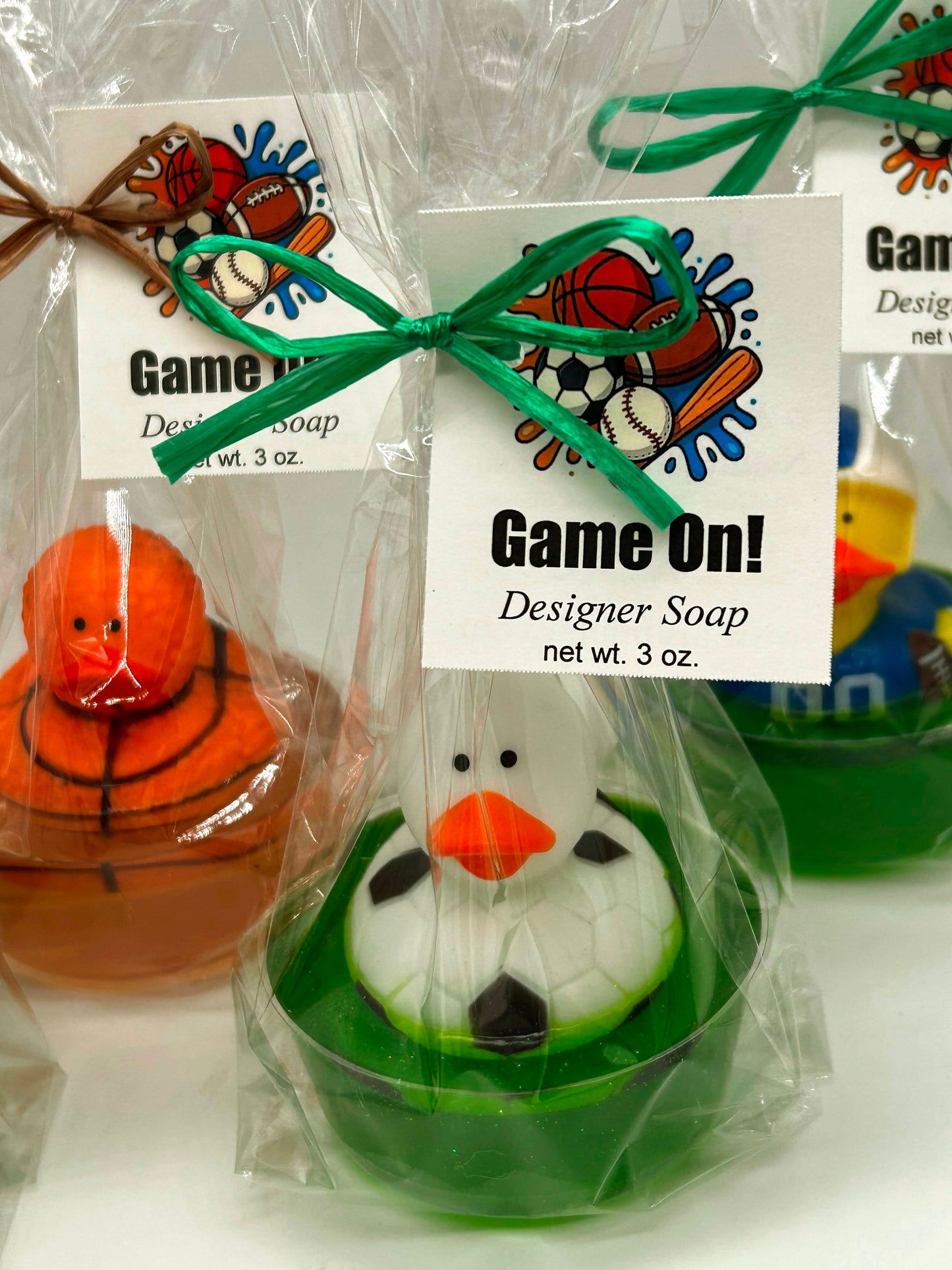 Soccer  duck soap for kids